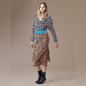 DVF Silk Cropped Wrap Top